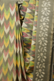 Muted Green Soft Silk Saree - SRMGSSS335