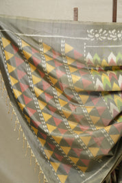 Muted Green Soft Silk Saree - SRMGSSS335