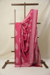 Pink White HBP Cotton Saree - SRPWCS3127