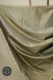 Muted Green Soft Silk Saree - SRMGSSS335