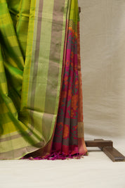 Pista Green Soft Silk Saree - SRPGSSS285