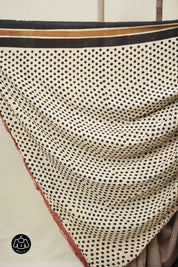 Beige HBP Modal Silk Saree - SRBMSS589