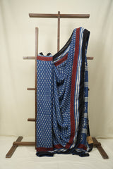 Blue HBP Modal Silk Saree - SRBSMS696