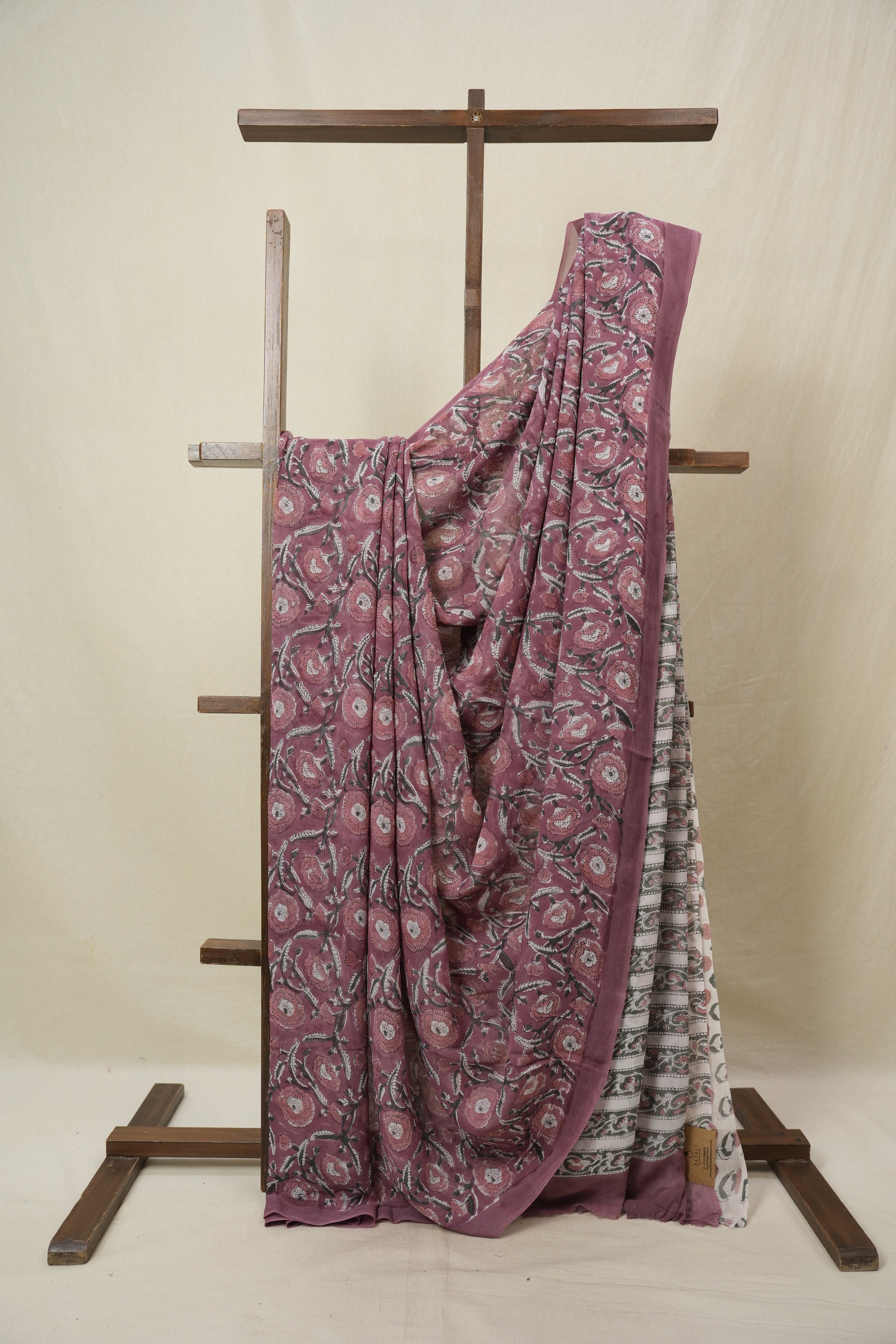 Dusty Pink HBP Georgette Saree - SRDPHGS43
