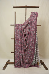 Dusty Pink HBP Georgette Saree - SRDPHGS43