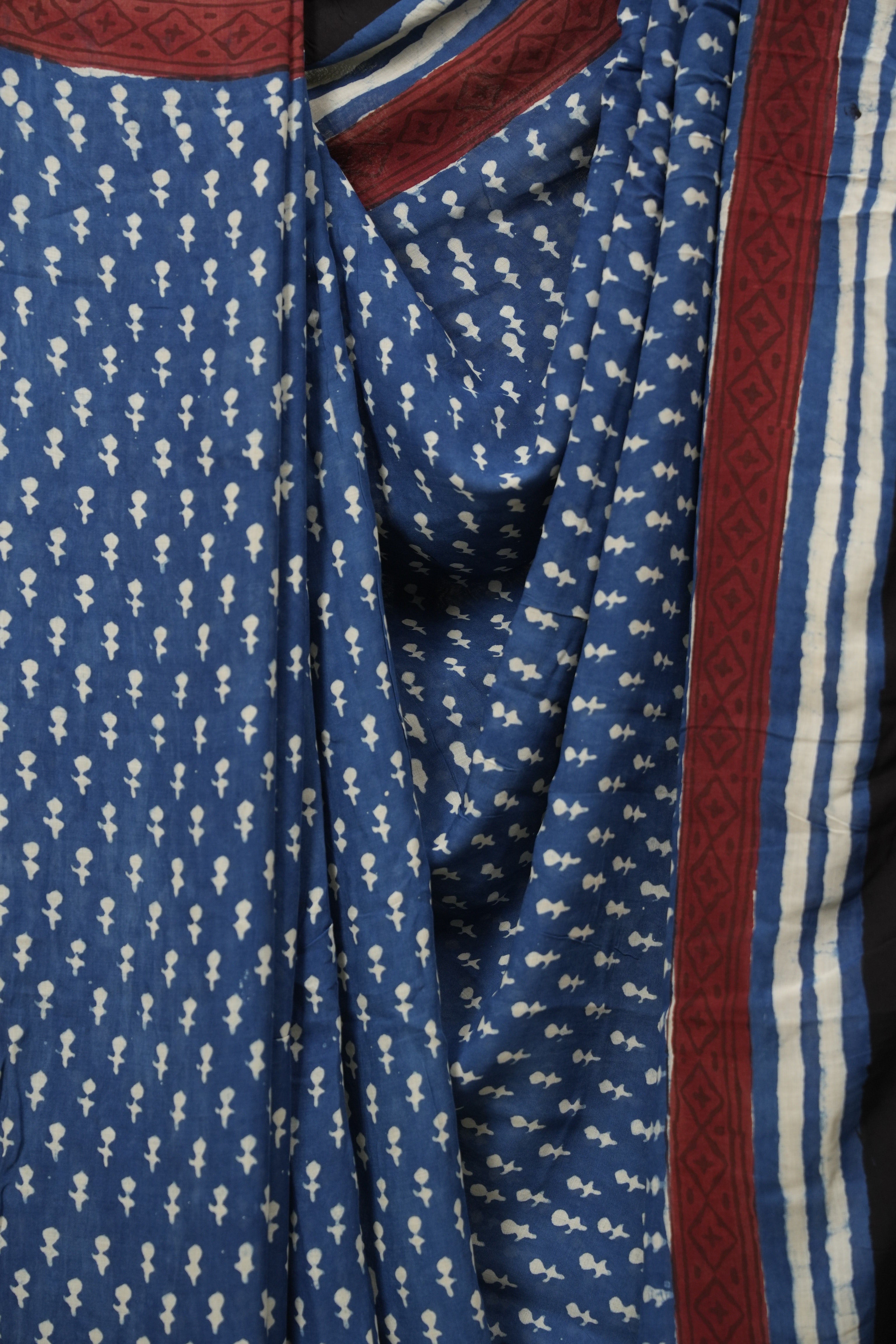 Blue HBP Modal Silk Saree - SRBSMS696
