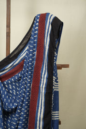 Blue HBP Modal Silk Saree - SRBSMS696