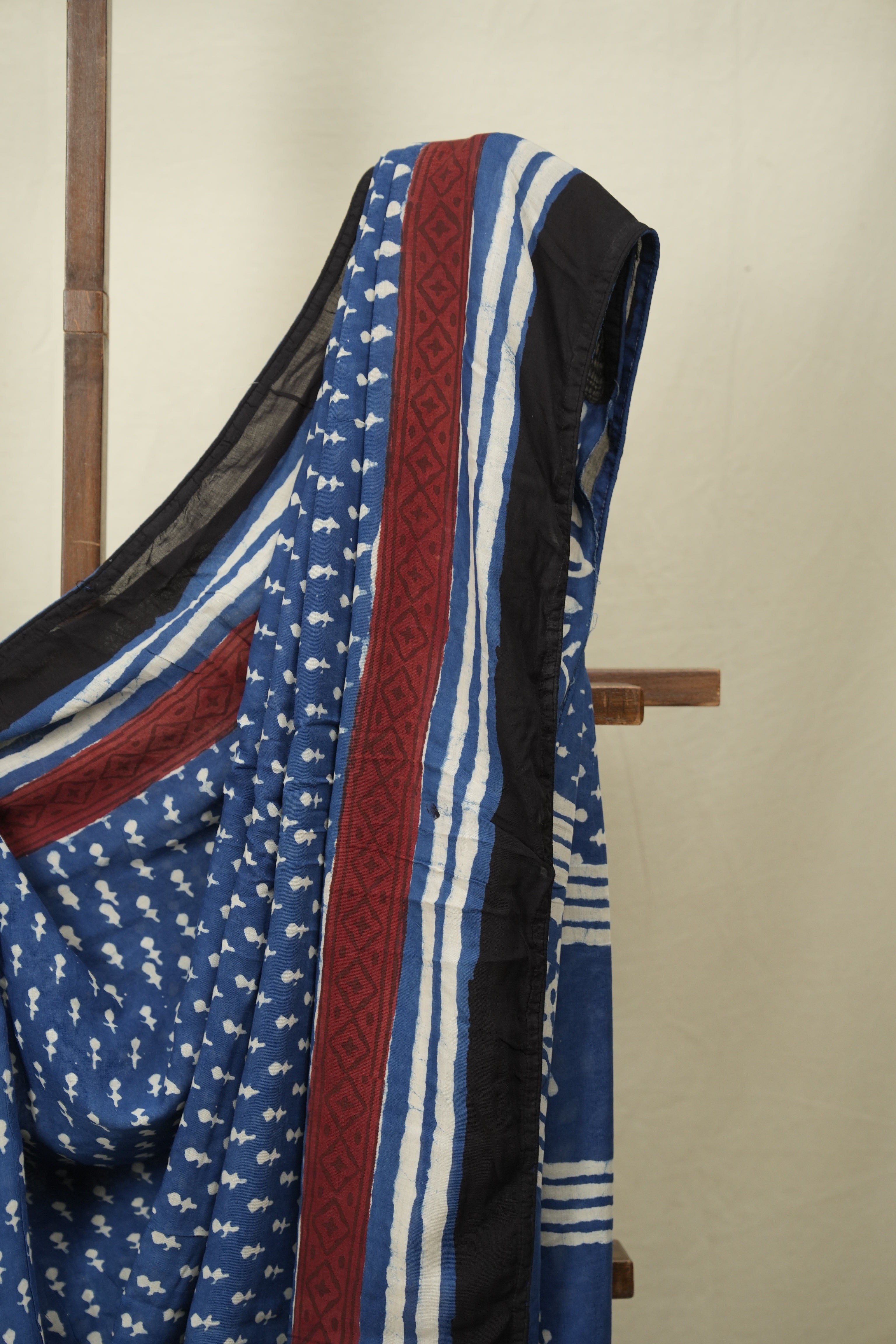 Blue HBP Modal Silk Saree - SRBSMS696