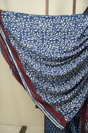 Blue HBP Modal Silk Saree - SRBSMS696