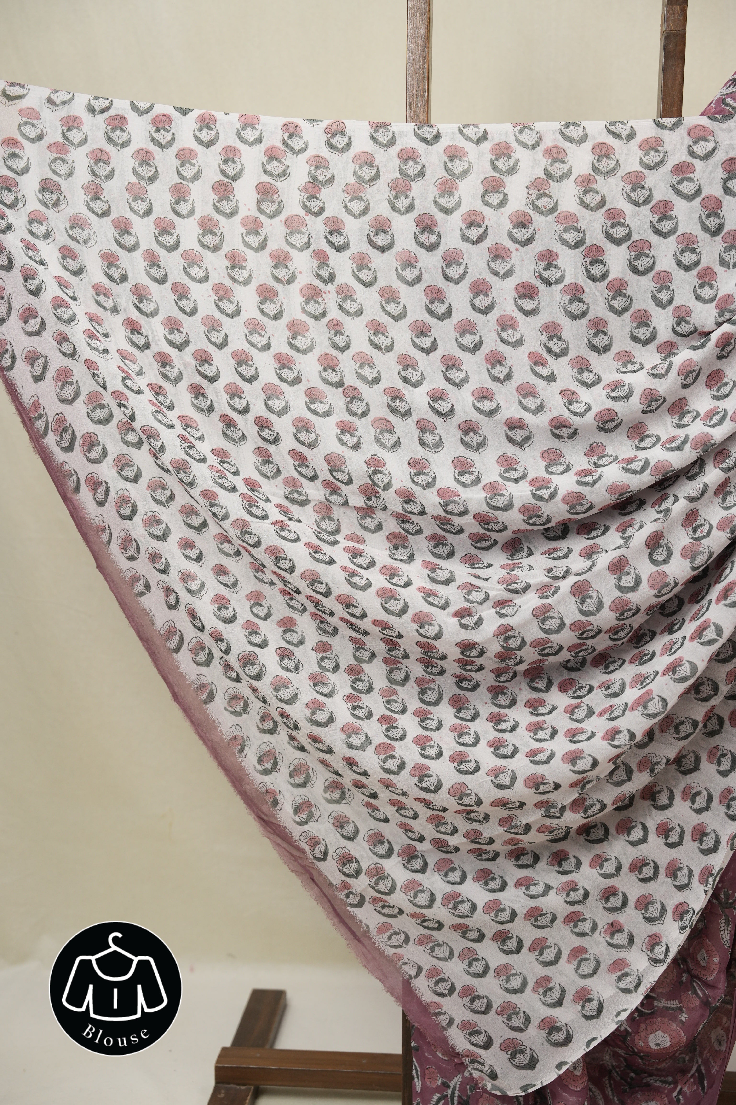 Dusty Pink HBP Georgette Saree - SRDPHGS43