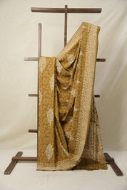 Peanut Brown HBP Cotton Saree - SRPBCS3128