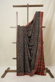 Black HBP Modal Silk Saree - SRBMSS649