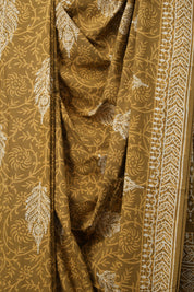 Peanut Brown HBP Cotton Saree - SRPBCS3128