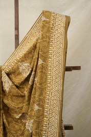 Peanut Brown HBP Cotton Saree - SRPBCS3128