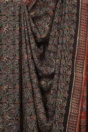 Black HBP Modal Silk Saree - SRBMSS649