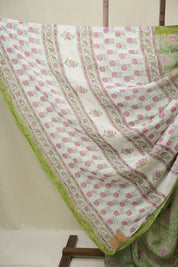 Pista Green HBP Georgette Saree - SRPGHGS48