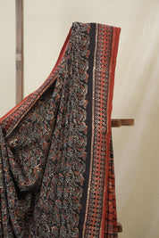 Black HBP Modal Silk Saree - SRBMSS649