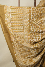 Peanut Brown HBP Cotton Saree - SRPBCS3128