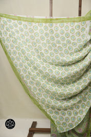 Pista Green HBP Georgette Saree - SRPGHGS48