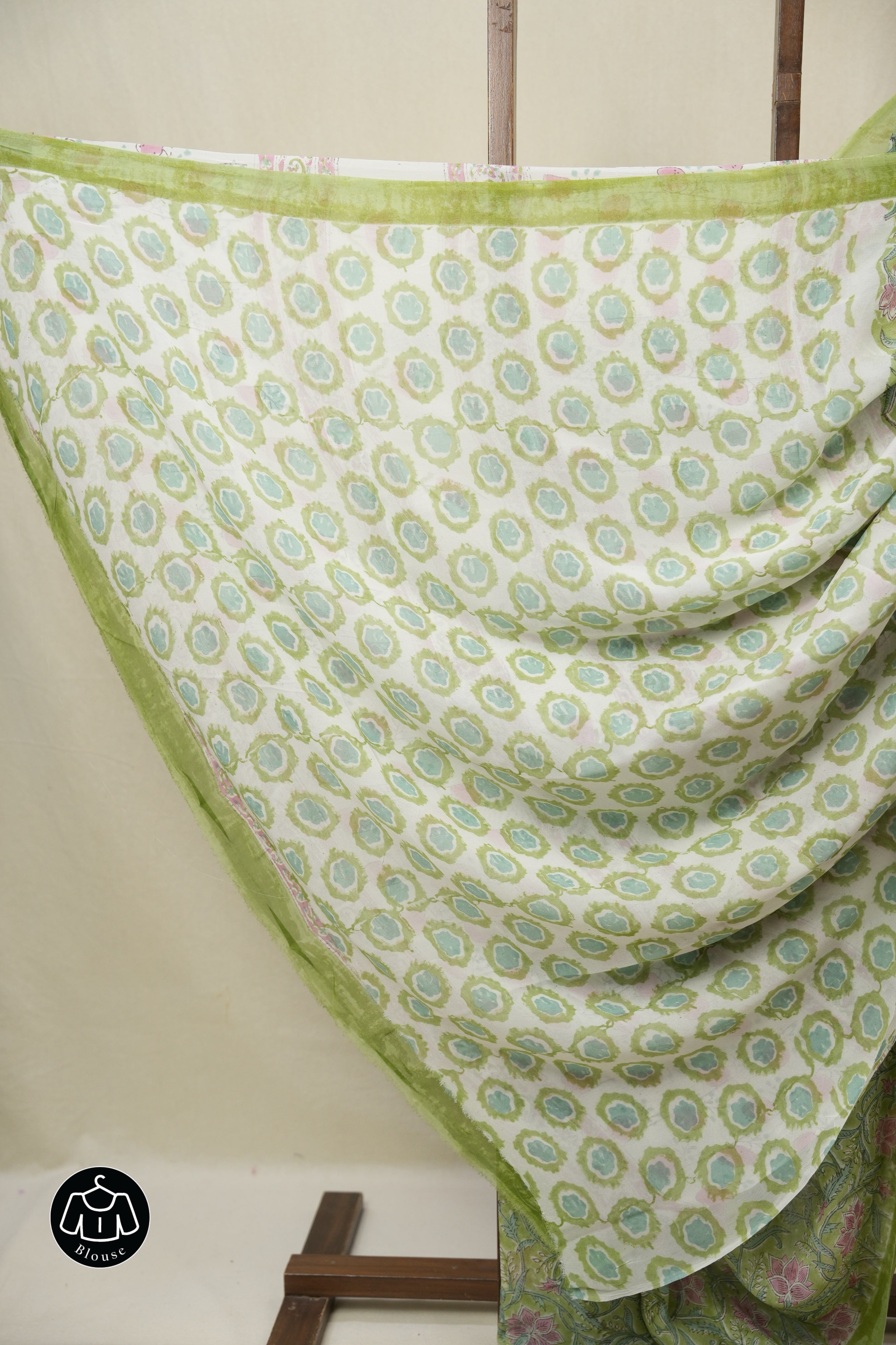 Pista Green HBP Georgette Saree - SRPGHGS48