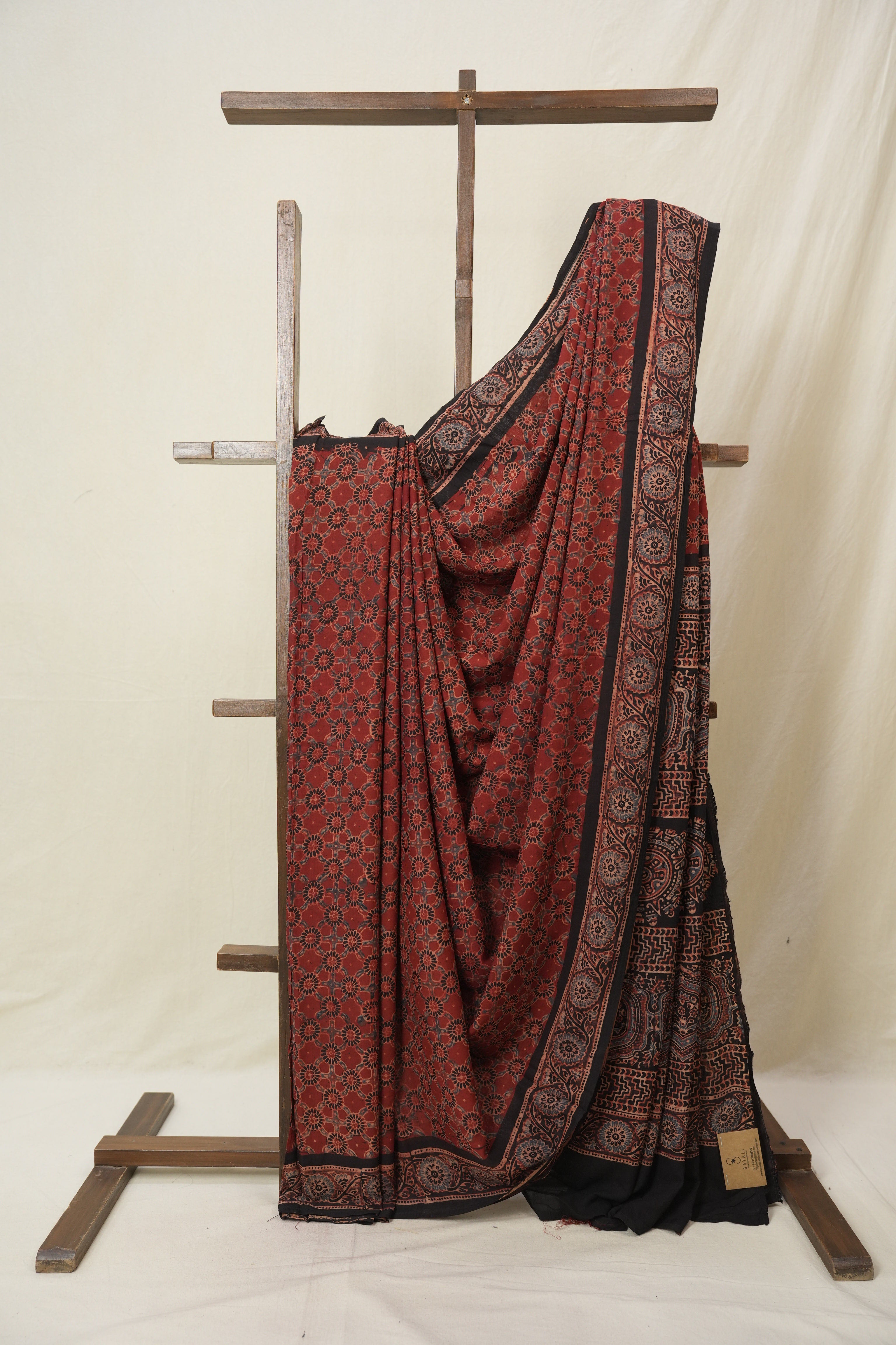 Maroon HBP Modal Silk Saree - SRMMSS650