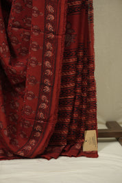 Red HBP Modal Silk Saree - SRRSMS691