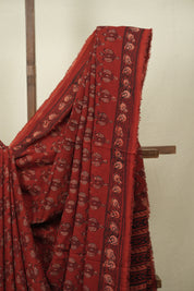 Red HBP Modal Silk Saree - SRRSMS691