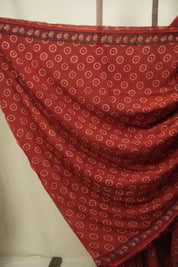 Red HBP Modal Silk Saree - SRRSMS691