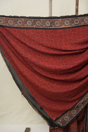 Maroon HBP Modal Silk Saree - SRMMSS650