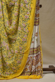 Yellow HBP Georgette Saree - SRYHGS46