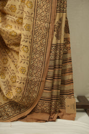 Light Brown HBP Modal Silk Saree - SRLBSMS690