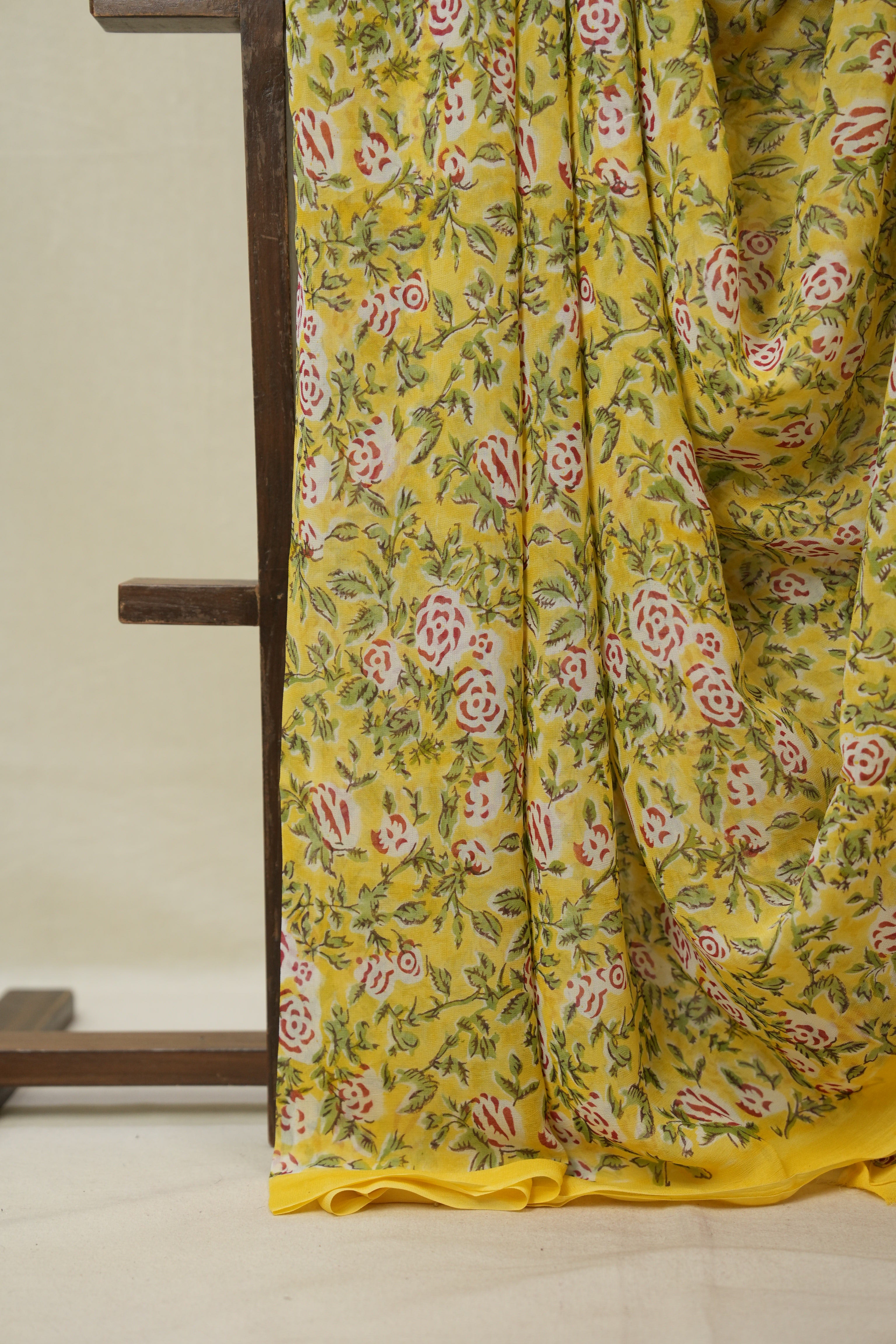 Yellow HBP Georgette Saree - SRYHGS46