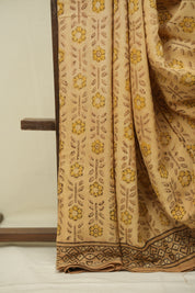 Light Brown HBP Modal Silk Saree - SRLBSMS690