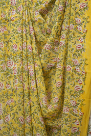 Yellow HBP Georgette Saree - SRYHGS46