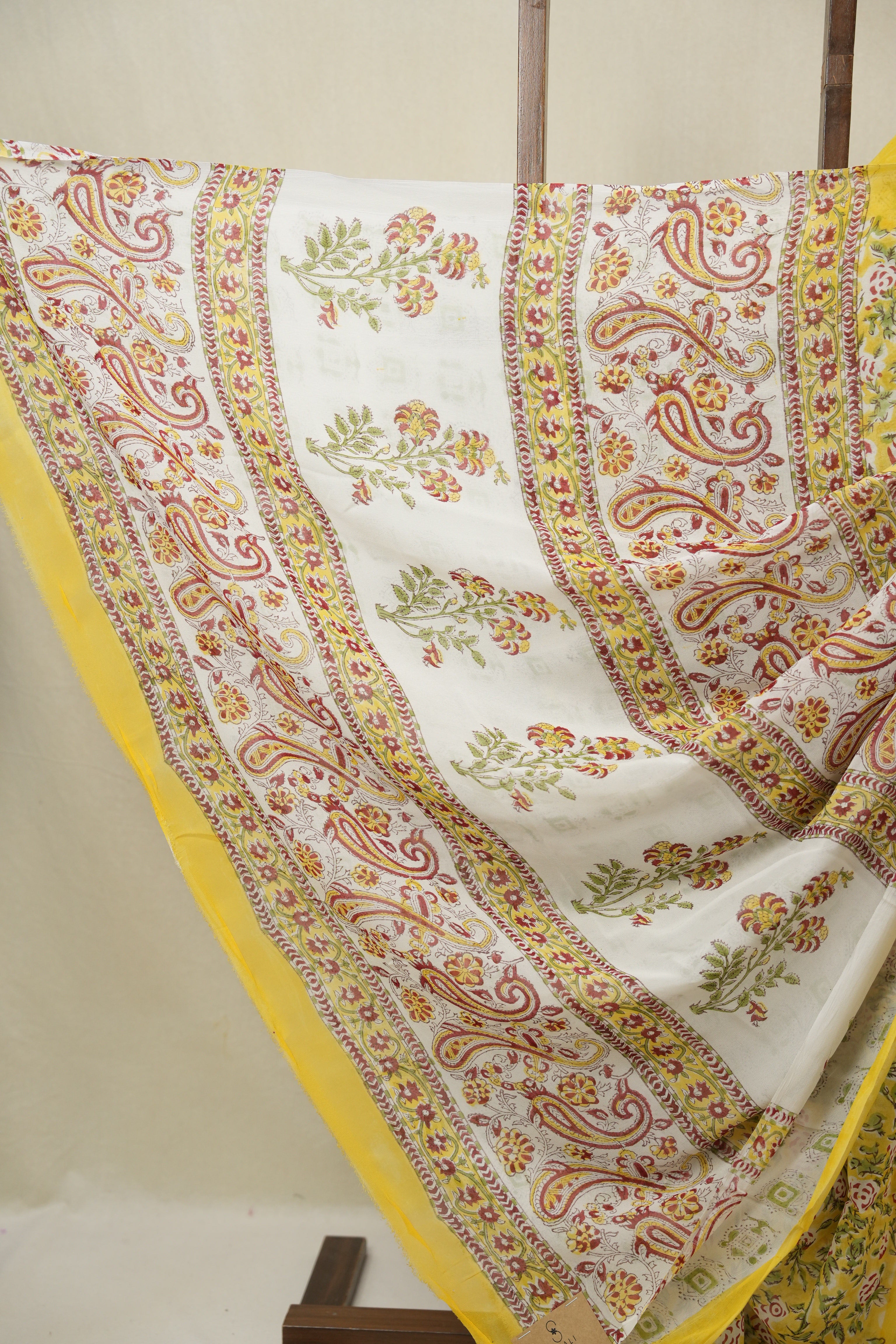 Yellow HBP Georgette Saree - SRYHGS46