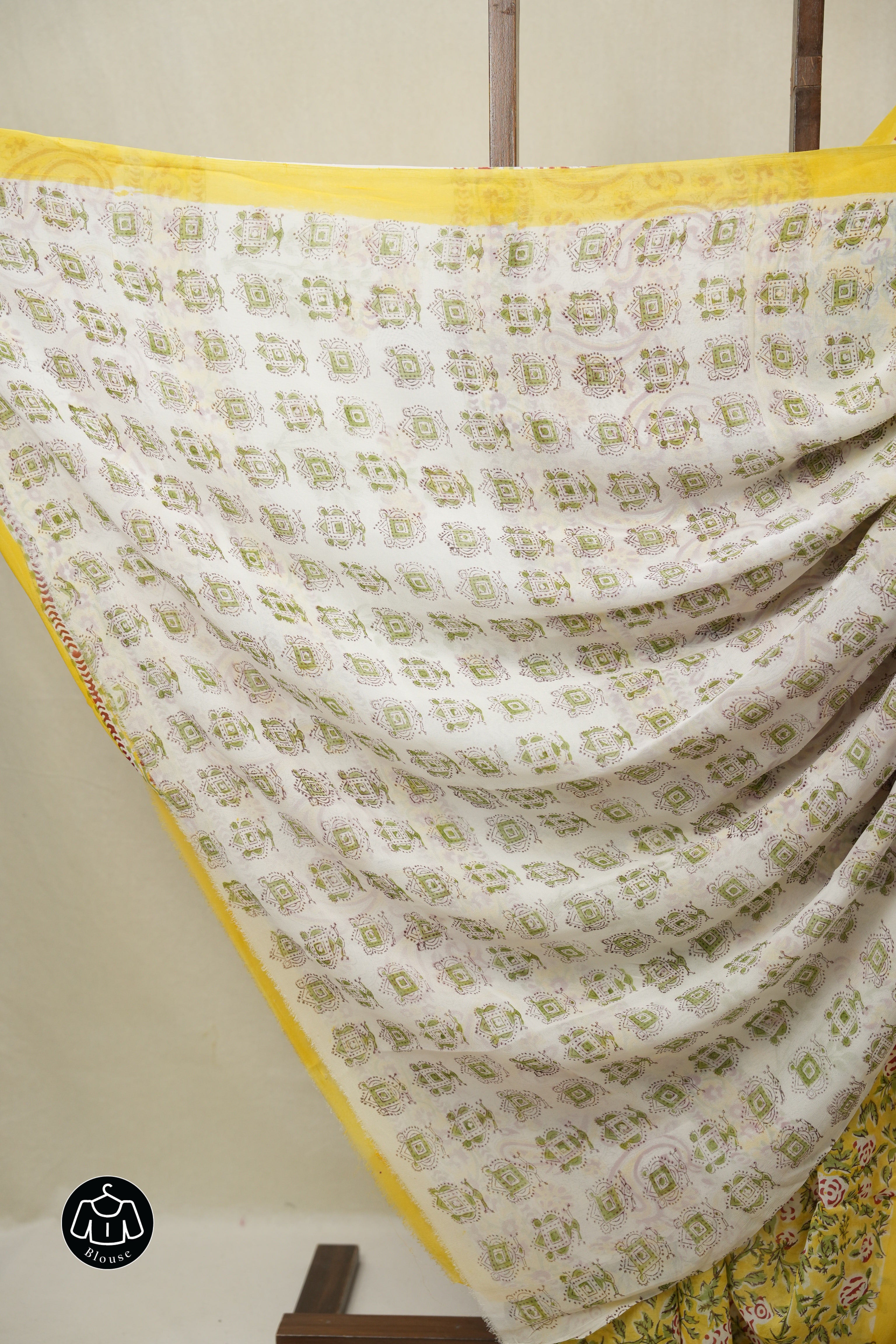 Yellow HBP Georgette Saree - SRYHGS46