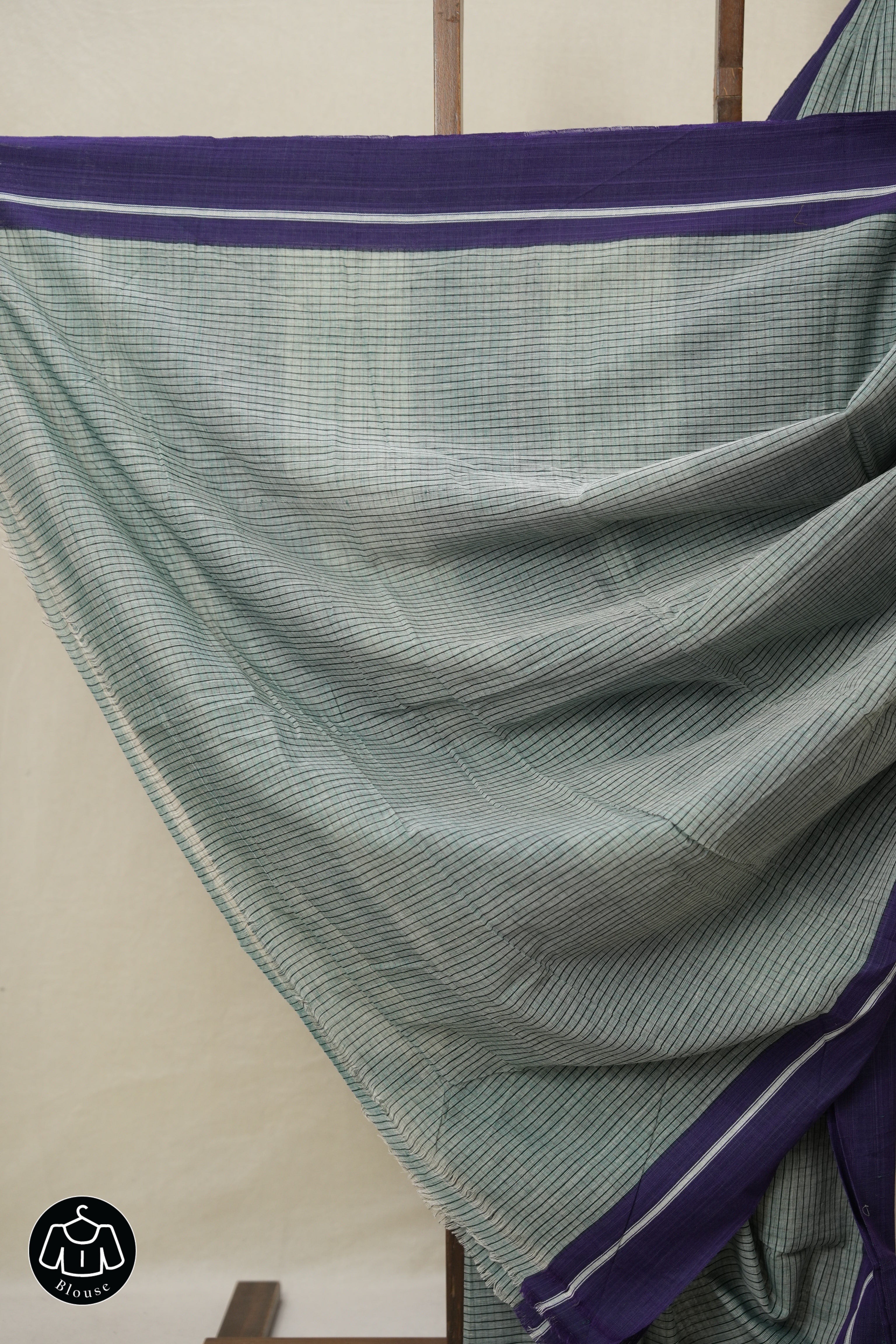 Emrald Green Big Checks Cotton Patteda Anchu Saree - SREGPAS305