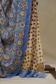 Blue HBP Georgette Saree - SRBHGS50