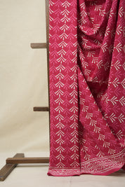 Pink White HBP Cotton Saree - SRPWCS3162