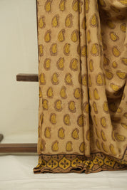 Light Brown HBP Modal Silk Saree - SRLBSMS689
