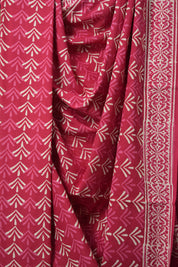 Pink White HBP Cotton Saree - SRPWCS3162