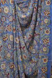 Blue HBP Georgette Saree - SRBHGS50