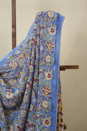 Blue HBP Georgette Saree - SRBHGS50