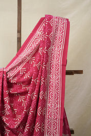 Pink White HBP Cotton Saree - SRPWCS3162