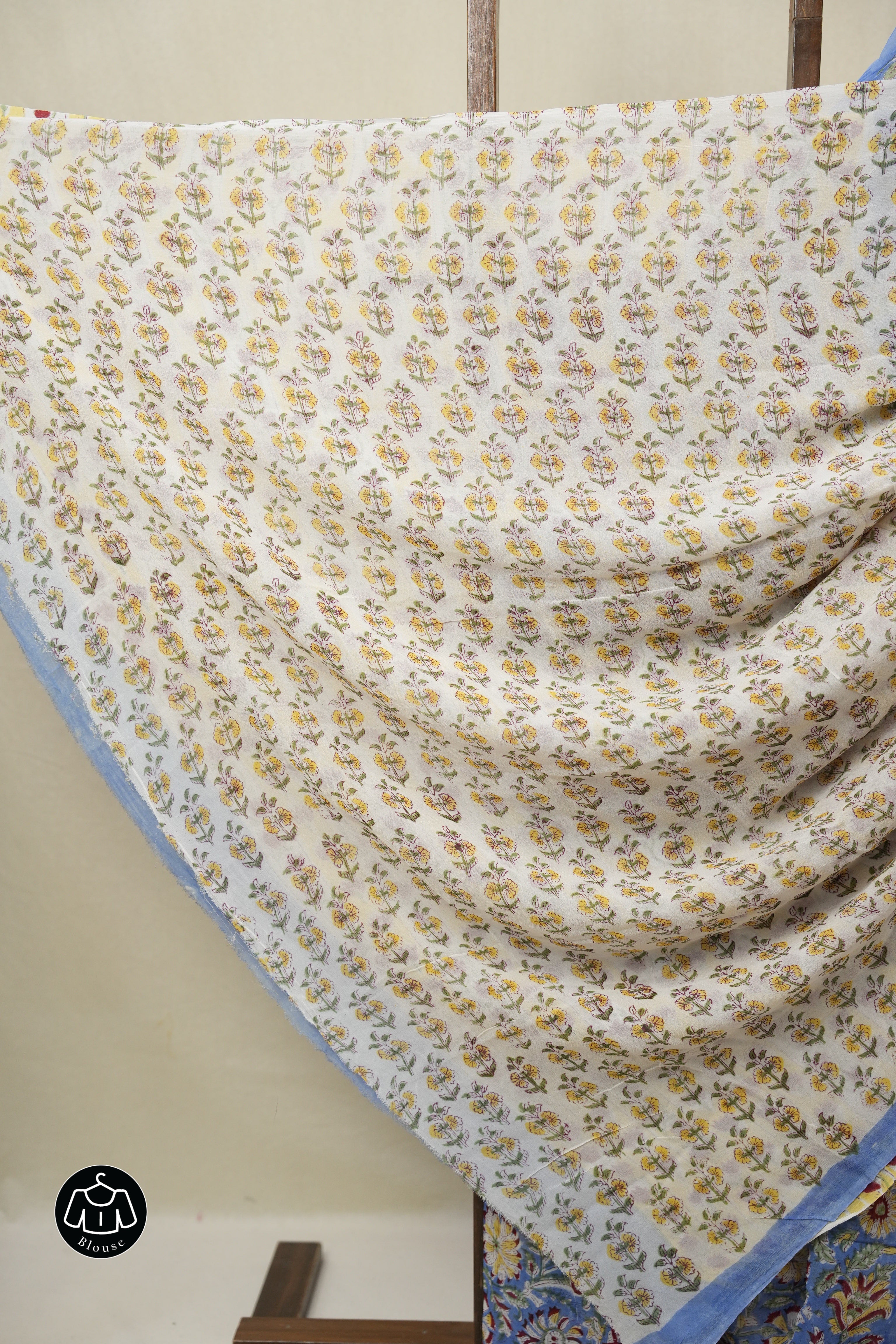 Blue HBP Georgette Saree - SRBHGS50