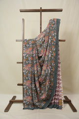 Sage Green HBP Georgette Saree - SRSGHGS51