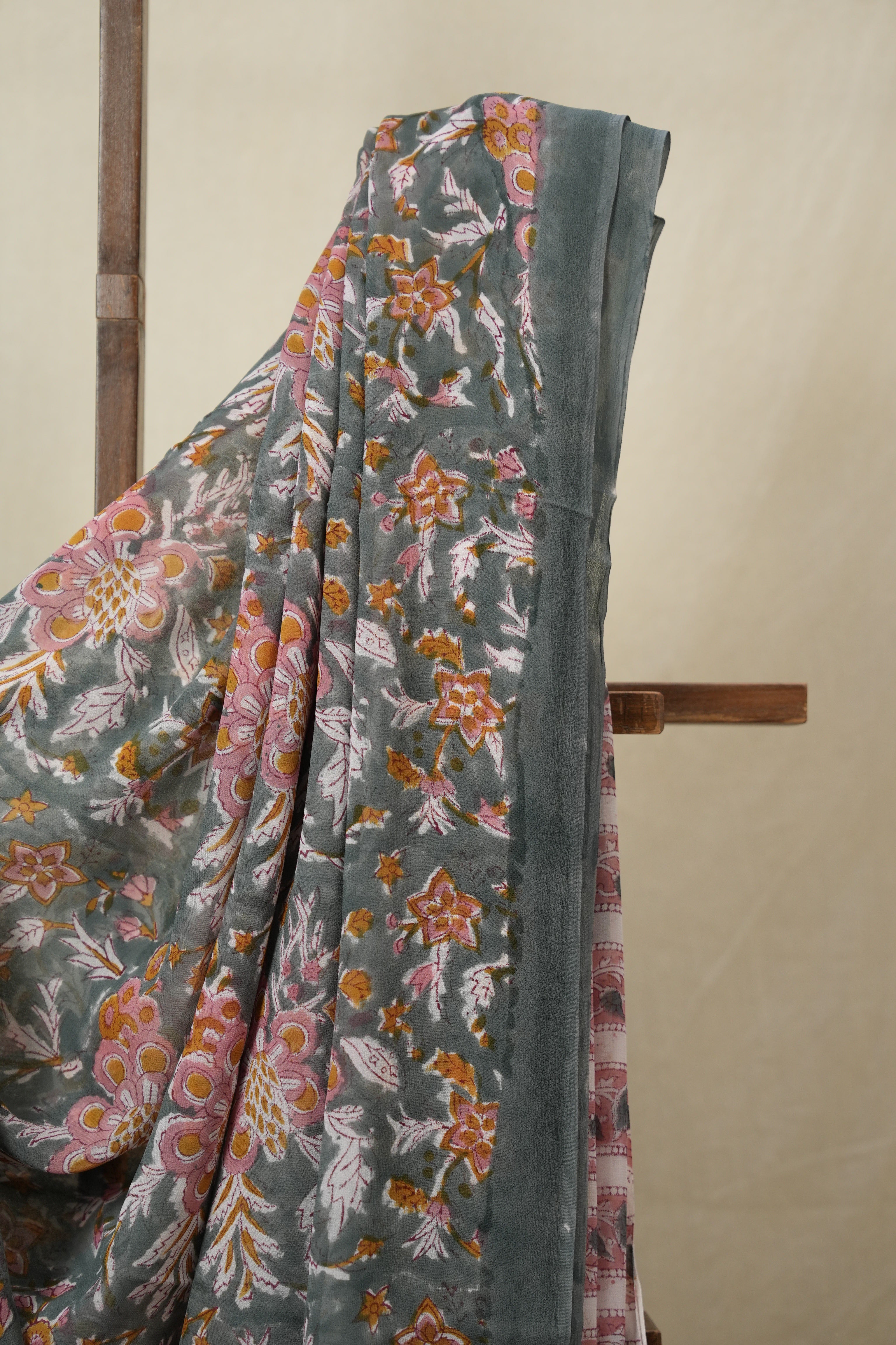 Sage Green HBP Georgette Saree - SRSGHGS51