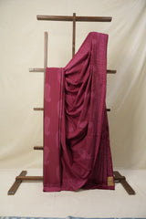 Beet Root Red HBP Cotton Saree - SRBRRCS3125