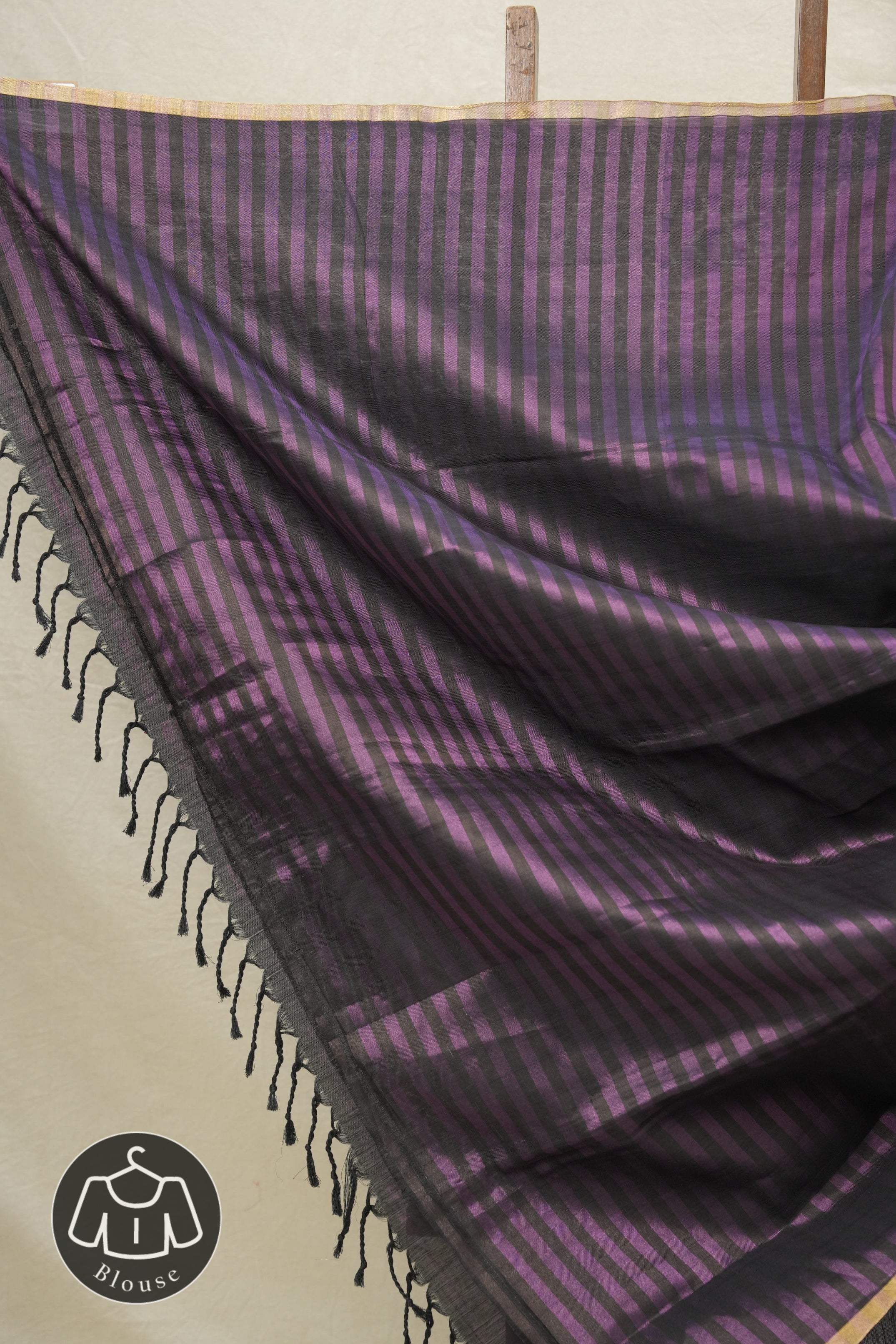 Purple Maheshwari Tissue Saree  - SRPMTS376