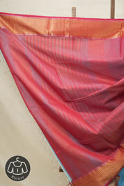 Sky Blue Maheshwari Saree - SRSBMS184EX